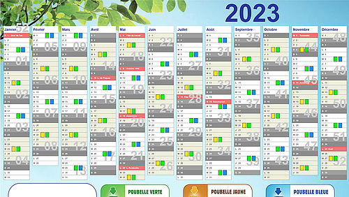 Calendrier 2025 Ramassage Poubelle Beziers
