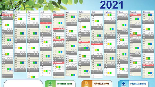 Calendrier Des Poubelle 2023 Téléchargez Le Calendrier 2021 De Collecte De Vos Déchets