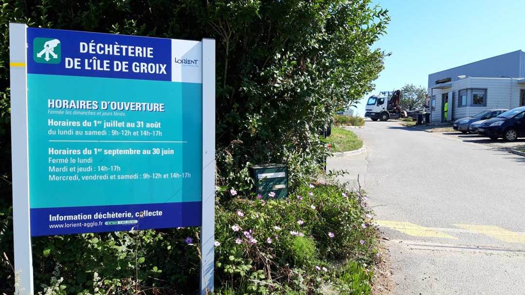 Fermeture déchèterie de Groix