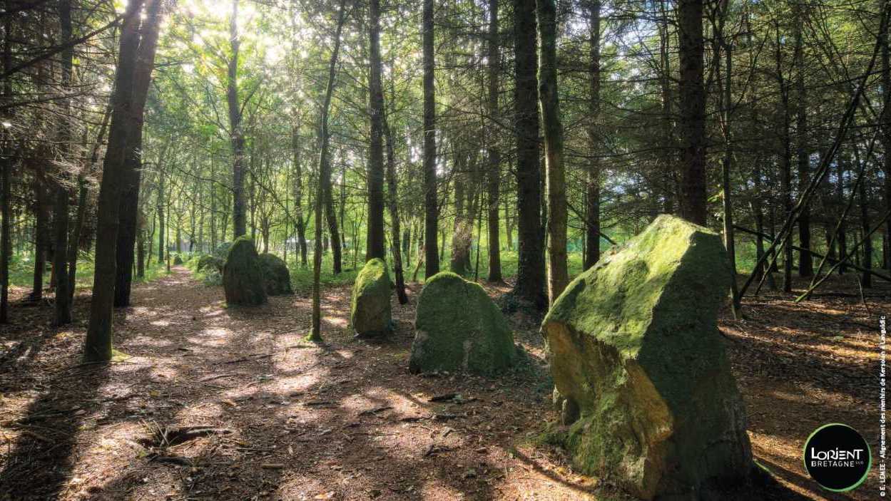 Alignement de menhirs de Kersolan à Languidic