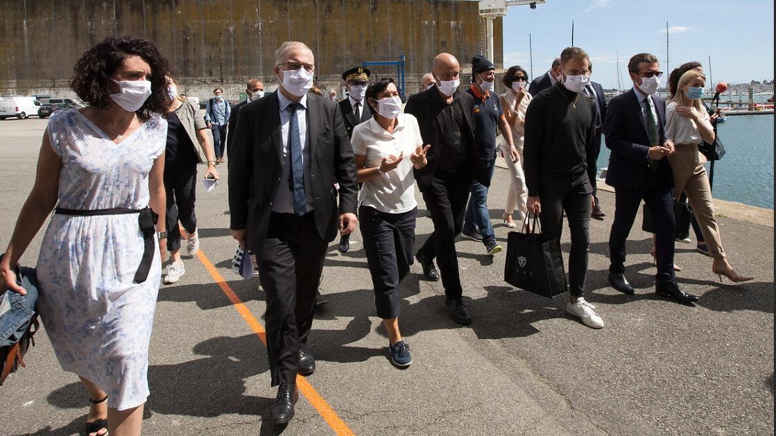 La ministre de la Mer a visité Lorient La Base