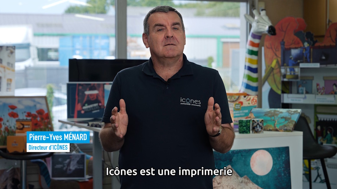 Territoire d'industrie | Pierre-Yves Ménard, directeur de l'imprimerie Icônes