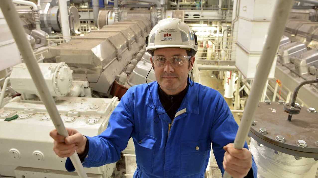 Sébastien Quadrati, apprenti chez STX à Saint-Nazaire.