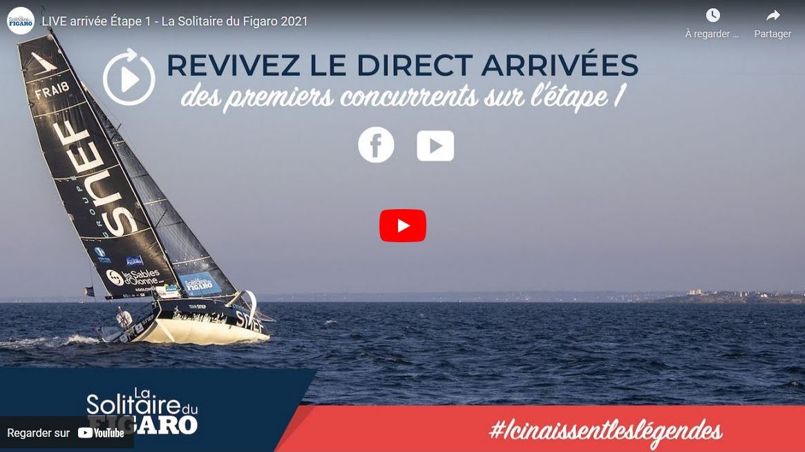 Replay Arrivée de la 1ère étape de La Solitaire du Figaro à Lorient 