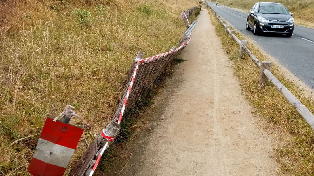 Piste piétons vélos Guidel