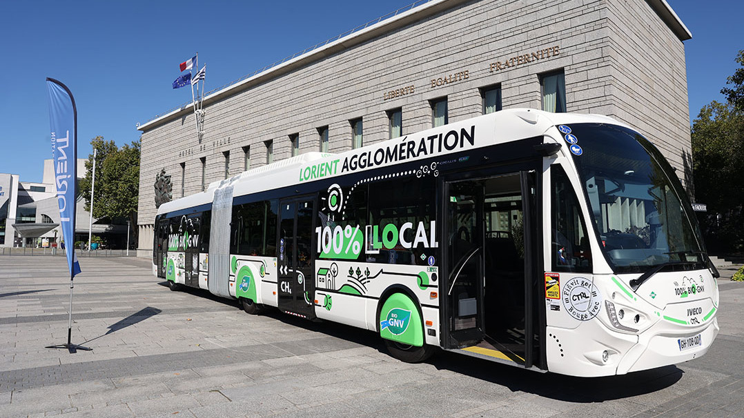 Bus articulé Bio GNV