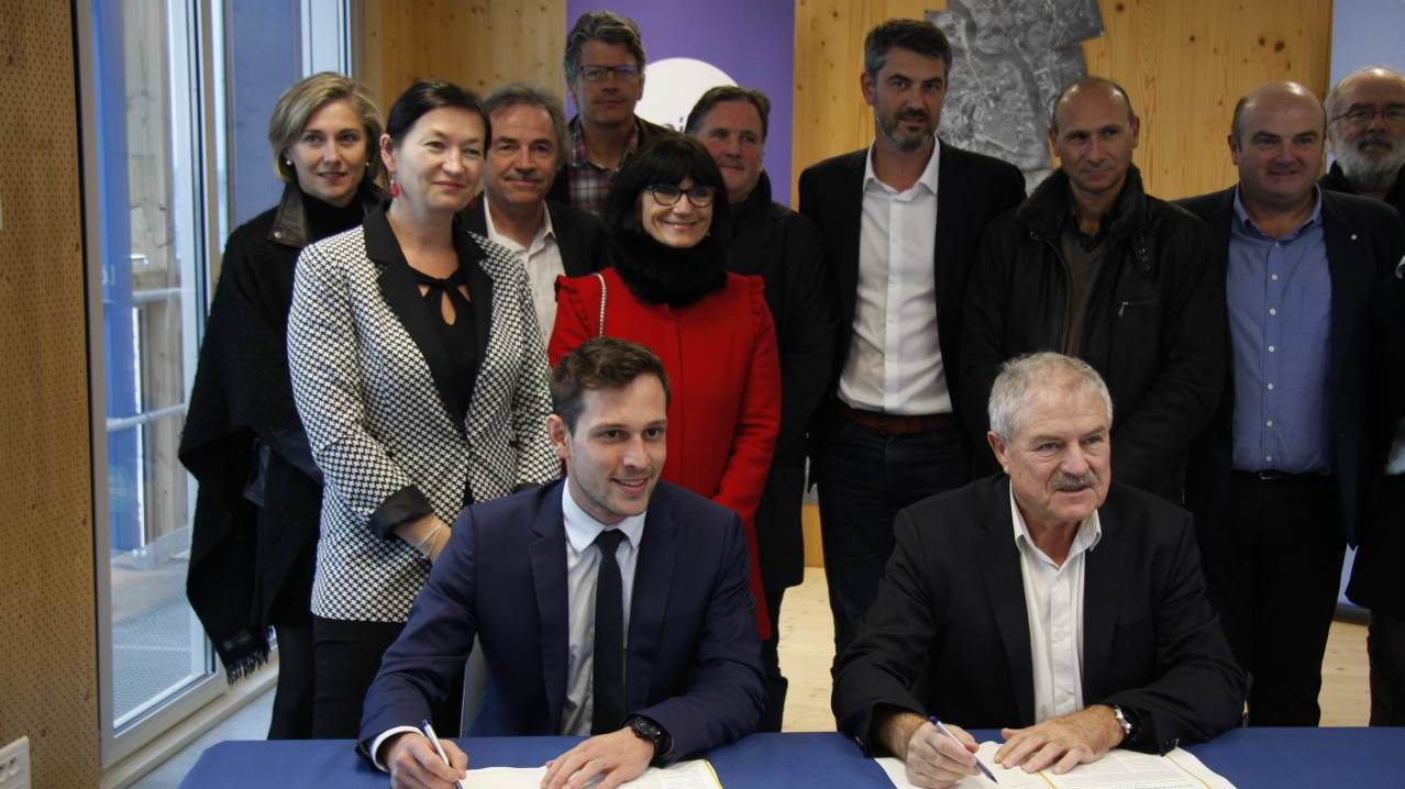 Signature convention de partenariat économique Région Bretagne Lorient Agglomération