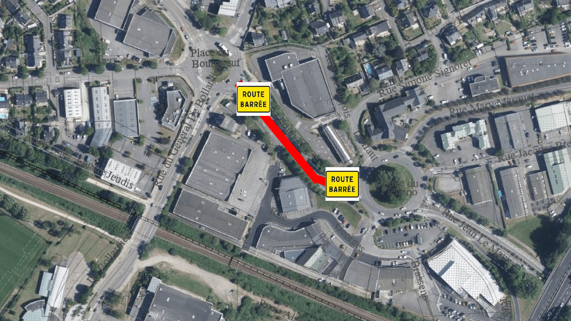 Carte travaux renouvellement du réseau deau potable à Lorient