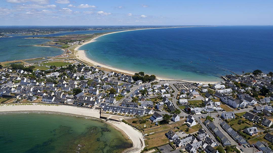 Vue aérienne de Gâvres