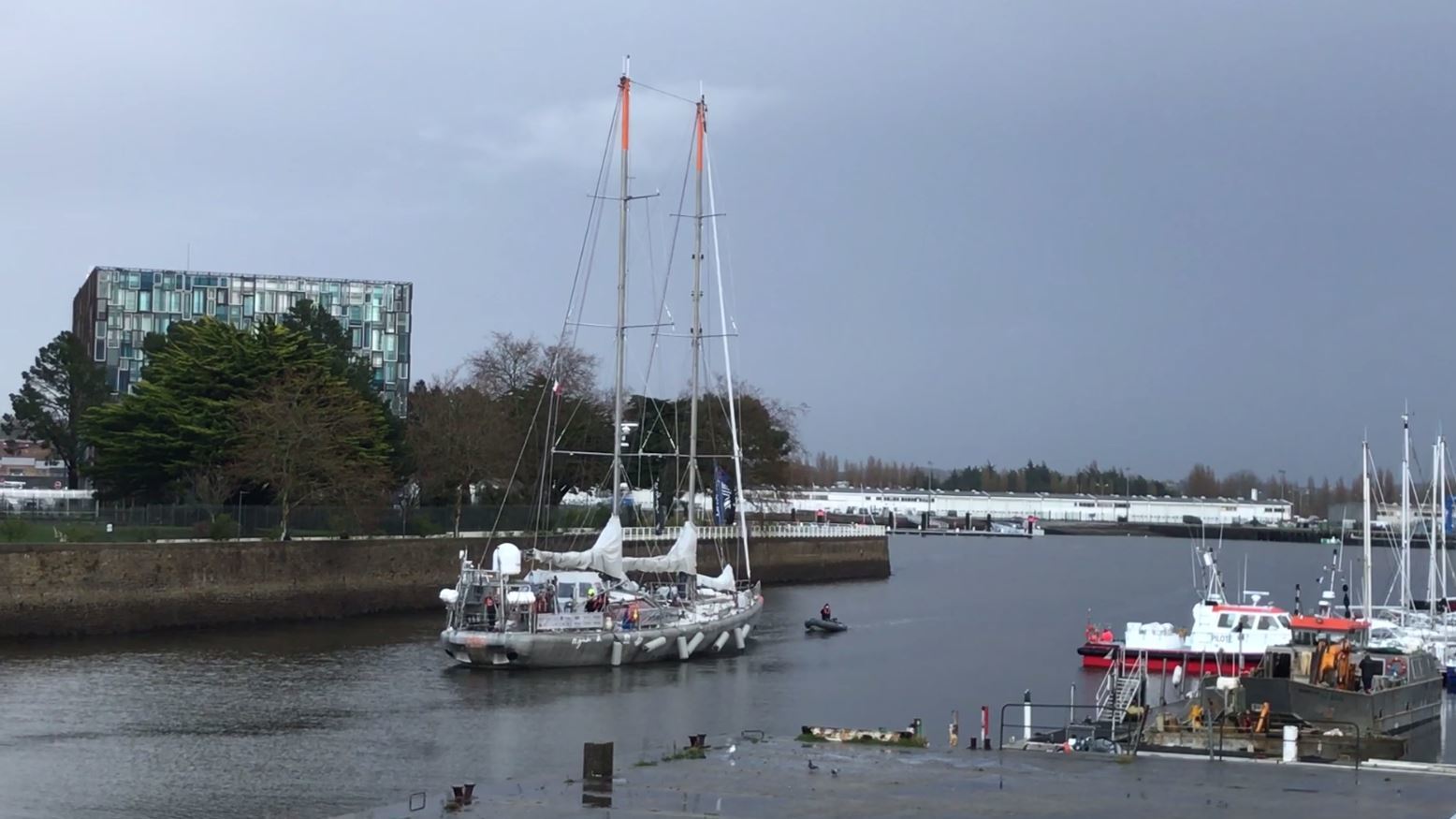 Arrivée de Tara au Port de Lorient