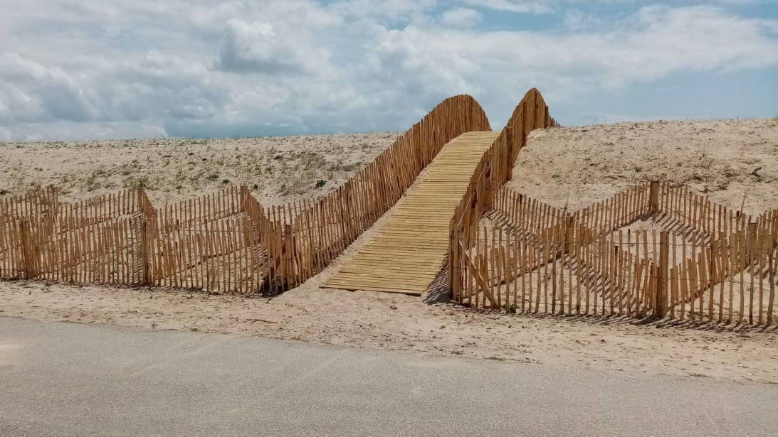 Tavaux de confortement de la dune de Gâvres