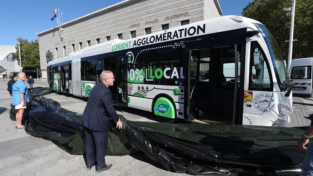 Inauguration bus Bio GNV