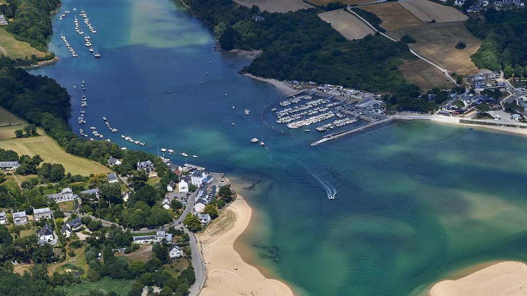 Port de Guidel vue aérienne