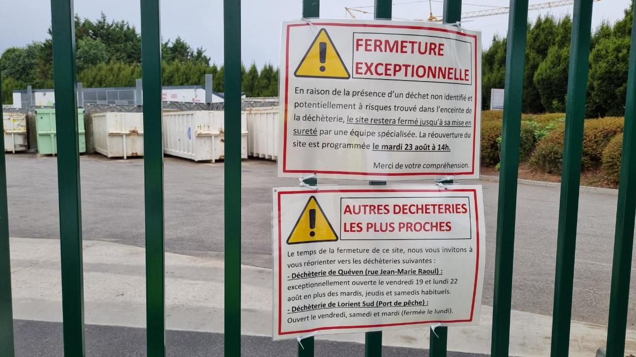Fermeture exceptionnelle de la déchèterie  de Lorient Nord 