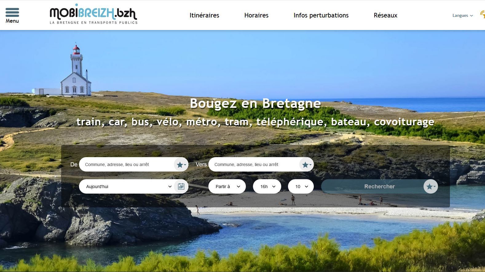 Bougez en Bretagne avec le site et l’appli mobile MobiBreizh