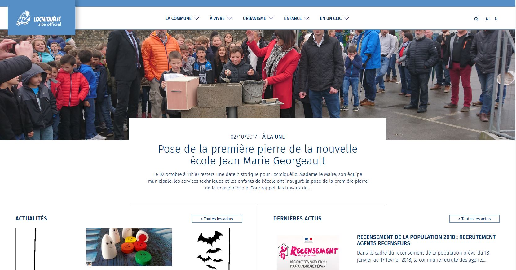 Nouveau site web Locmiquélic