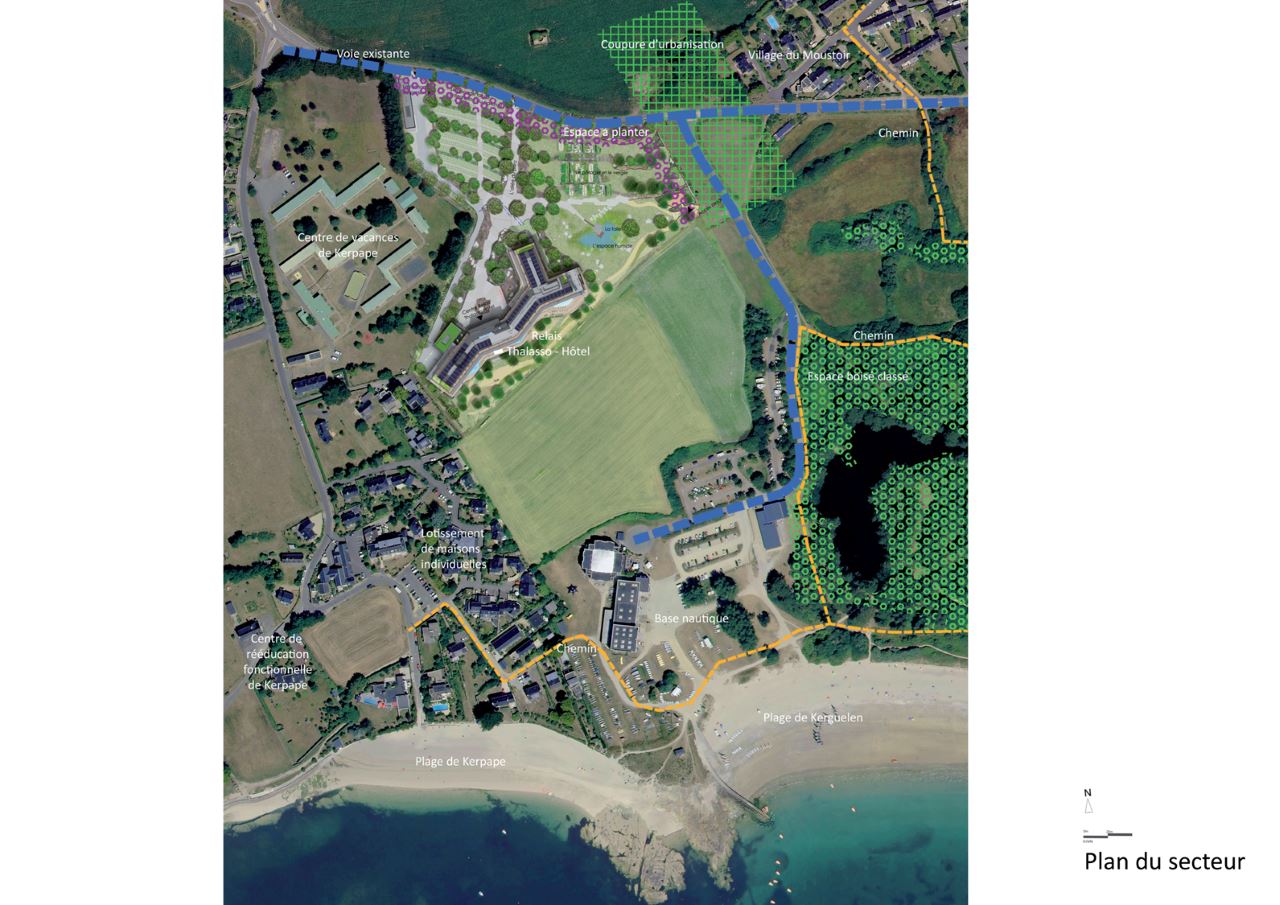 projet du centre Relais Thalasso à Larmor-Plage plan de masse large