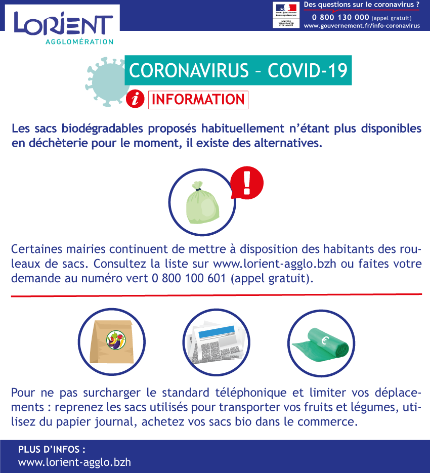 Infographie sacs biodégradables