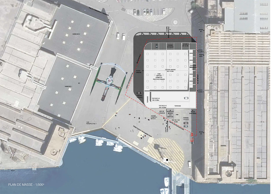 Plan de masse Maison des skippers