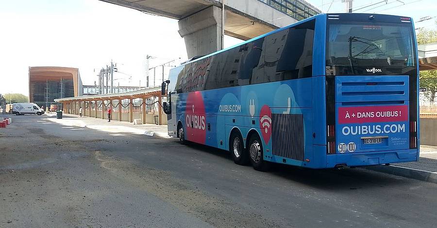 Photo de la nouvelle gare routière.