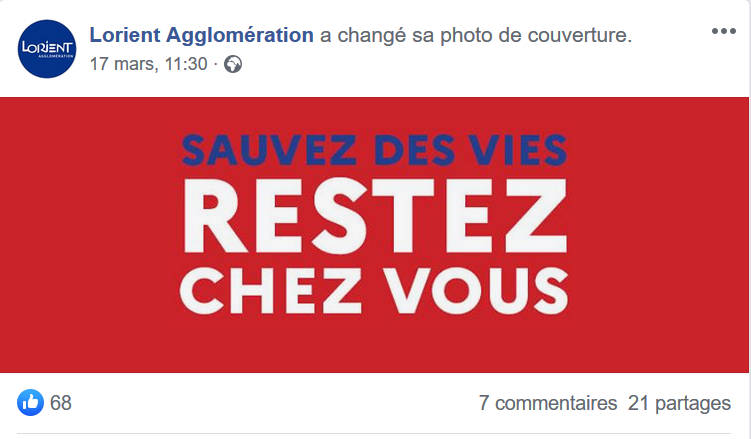 Restez chez vous Facebook