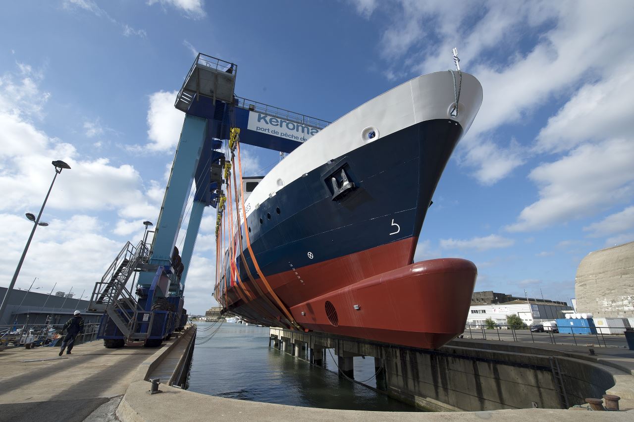 Elévateur à bateaux de Lorient Keroman