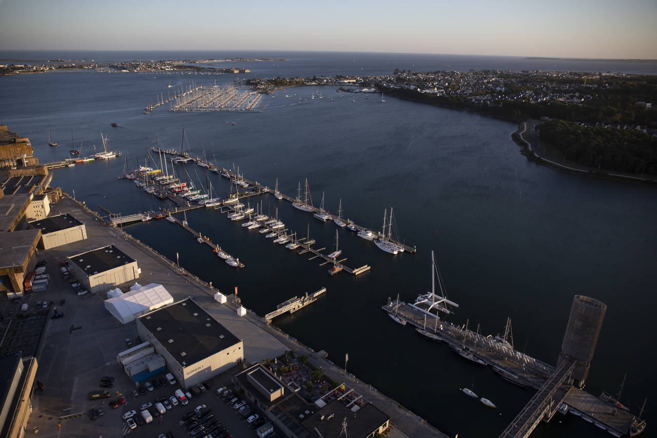 Vue aérienne Lorient La Base