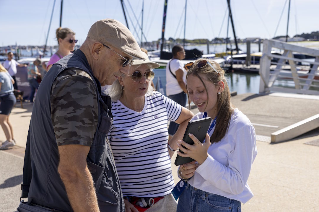 Enquêtrice lors de The Ocean Race Atlantique en septembre à Lorient La Base