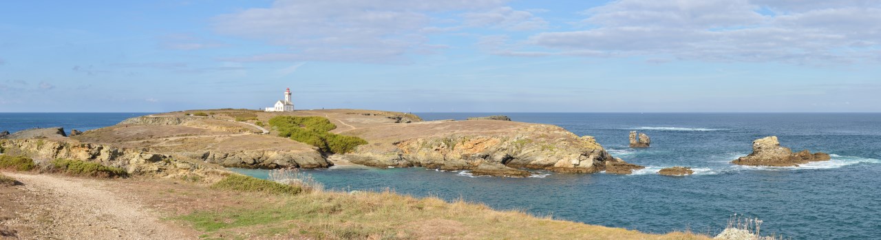 Photomontage depuis les abords du Fort Sarah Bernhardt à Belle-île-en-Mer