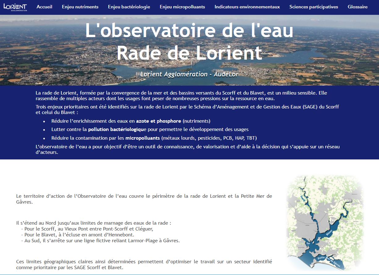 L'observatoire de l'eau de la Rade de Lorient