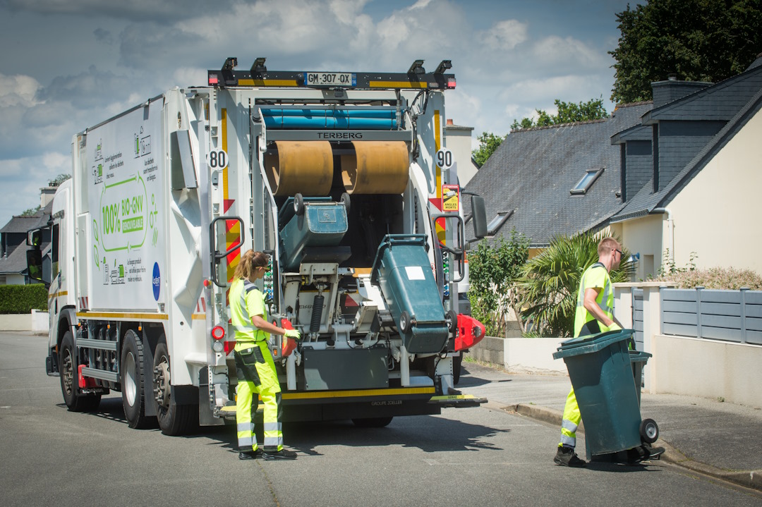 Photo de la collecte des déchets