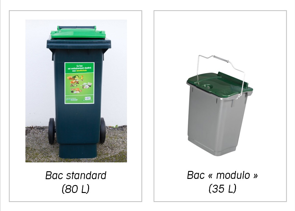 Types de bac vert (biodéchets)